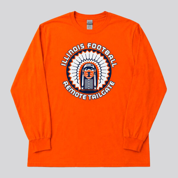 Playera Manga Larga Illinois Fighting Illini Football Remote Tailgate | Talla XXL