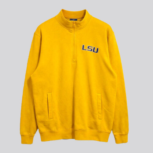 Sudadera LSU Tigers 1/4 Zip Amarilla | Talla L
