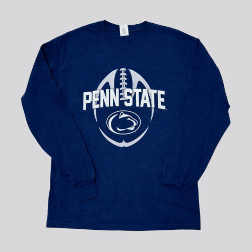 Playera Penn State Football Manga Larga Azul | Talla M