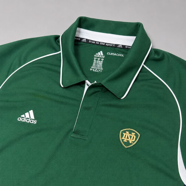 PISTOLS1 Polo Notre Dame Fighting Irish Adidas Climalite | Talla XXL