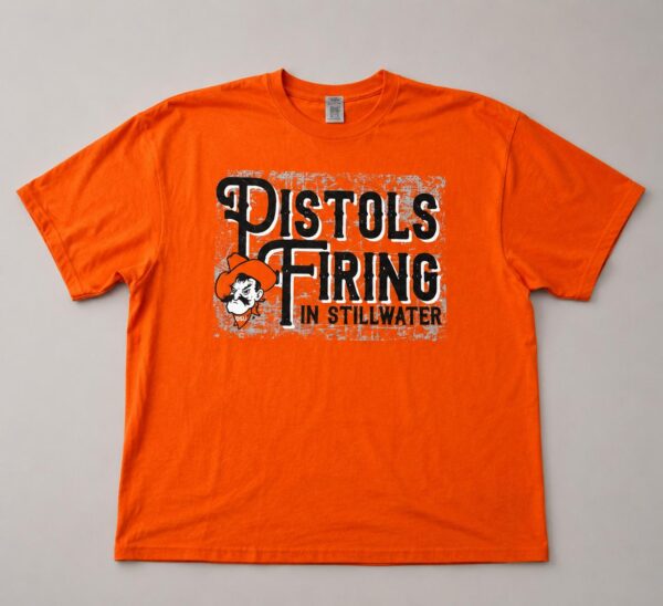 Playera Oklahoma State Cowboys Pistols Firing Talla XXL