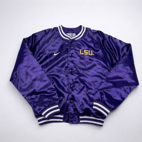 Chamarra Nike LSU Tigers Satinada Morada | Talla S
