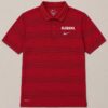 BAMA-POLO-001 Polo Alabama Crimson Tide Nike Dri-FIT Rayas Granate