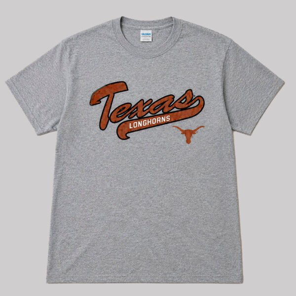 CUERNOS LARGOS Playera Texas Longhorns Script Rhinestone NCAA | Talla XL