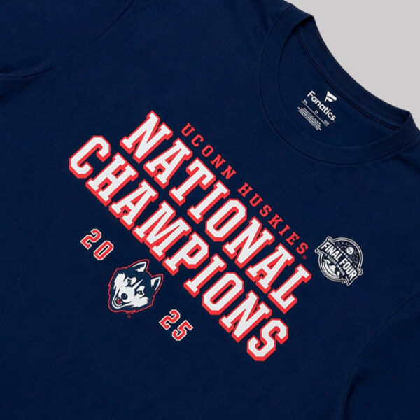 HUSKIES1 Playera UConn Huskies National Champions Basketball 2025 | Talla XL