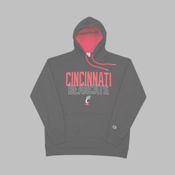 Hoodie Cincinnati Bearcats Champion Negro Forro Rojo