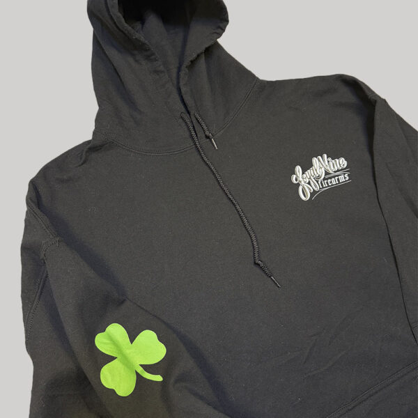 Hoodie Notre Dame Leprechaun futurista negro/verde