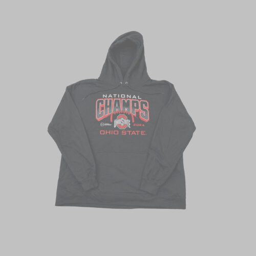 Hoodie Ohio State Buckeyes National Champions 2024 Hoodie Ohio State Buckeyes National Champions 2024 CFP Gris