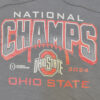 Hoodie Ohio State Buckeyes National Champions 2024 CFP Gris