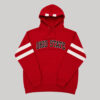 Hoodie Ohio State Buckeyes rojo bandas blancas