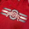 Hoodie Ohio State Buckeyes rojo bandas grises reflectantes1 Hoodie Ohio State Buckeyes rojo bandas grises reflectantes