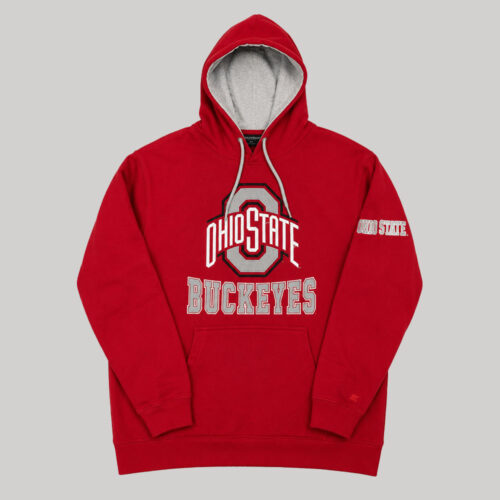Hoodie Ohio State Buckeyes rojo bordado blanco Hoodie Ohio State Buckeyes rojo bordado blanco