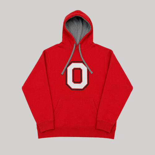 Hoodie Ohio State Buckeyes rojo escudo O blanco Hoodie Ohio State Buckeyes rojo escudo O blanco