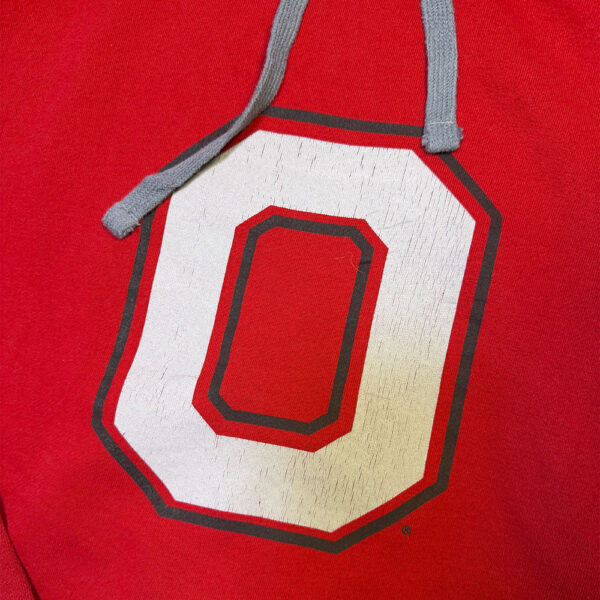 Hoodie Ohio State Buckeyes rojo escudo O blanco2 Hoodie Ohio State Buckeyes rojo escudo O blanco