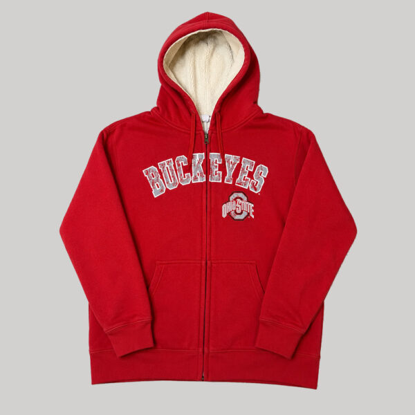 Hoodie Ohio State Buckeyes rojo forro sherpa Hoodie Ohio State Buckeyes rojo forro sherpa