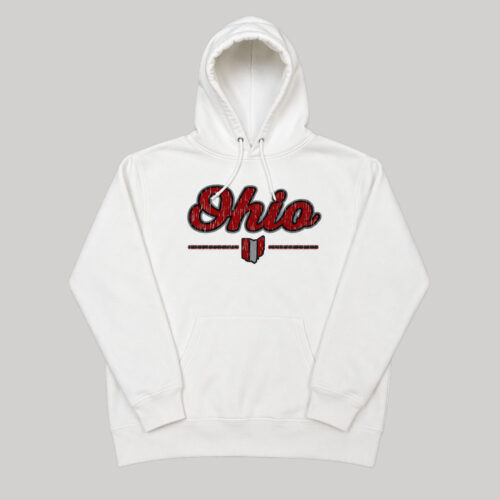 Hoodie Ohio University Bobcats rojo negro blanco