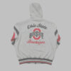Hoodie Zip Ohio State Buckeyes Varsity Tricolor1 Hoodie Zip Ohio State Buckeyes Varsity Gris Franjas Tricolor