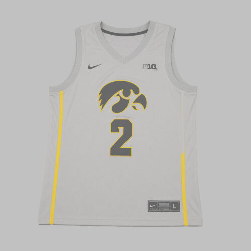 Jersey Basketball Iowa Hawkeyes #2 Nike Gris Jersey Basketball Iowa Hawkeyes #2 Nike Alternate Gris B1G