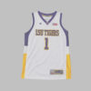Jersey Basketball LSU Tigers #1 Colosseum Athletics Blanco