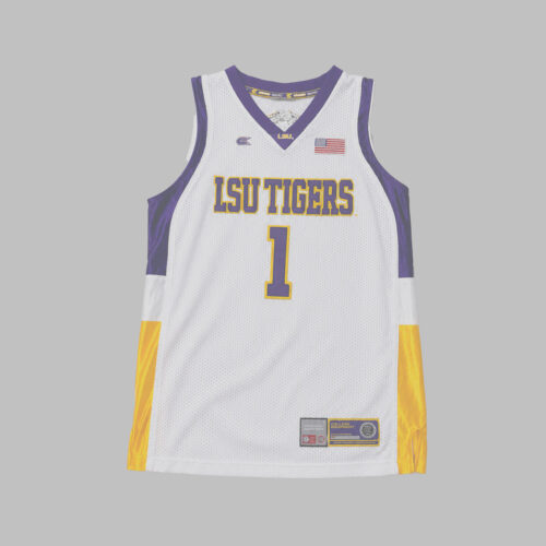 Jersey Basketball LSU Tigers #1 Colosseum Jersey Basketball LSU Tigers #1 Colosseum Athletics Blanco