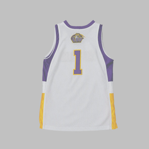 Jersey Basketball LSU Tigers #1 Colosseum Athletics Blanco