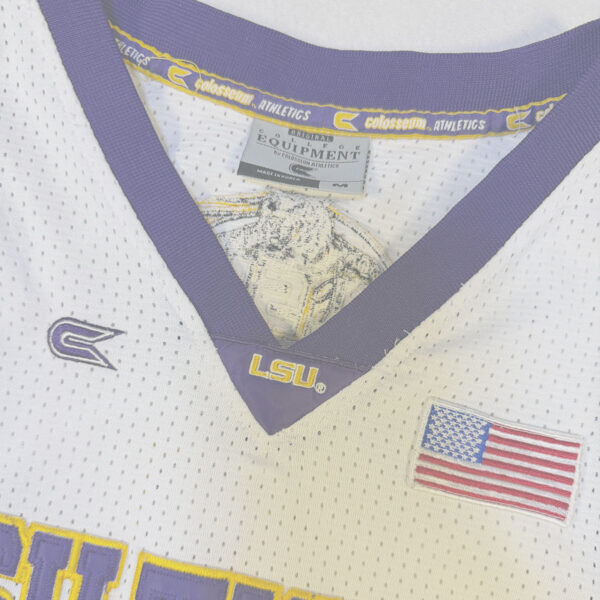 Jersey Basketball LSU Tigers #1 Colosseum Athletics Blanco