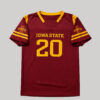 Jersey Iowa State Cyclones Numero 20 Vino - Talla S (Importado USA)