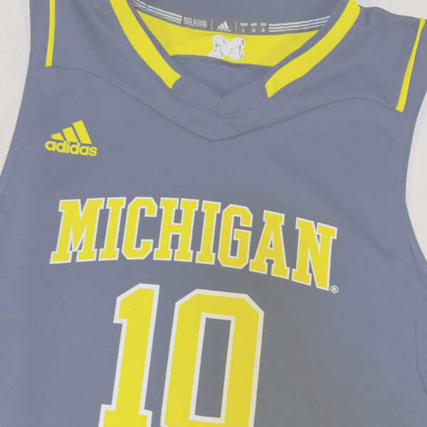 Jersey Michigan Wolverines Basketball #10 Adidas1 Jersey Michigan Wolverines Basketball #10 Adidas Azul Marino