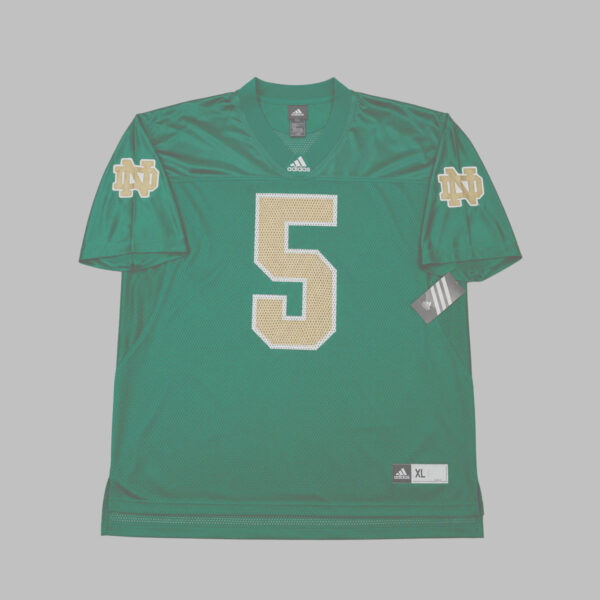 Jersey Notre Dame #5 Adidas Shamrock Series NWT Jersey Notre Dame Fighting Irish #5 Adidas Shamrock Series Verde — Nuevo con Etiqueta