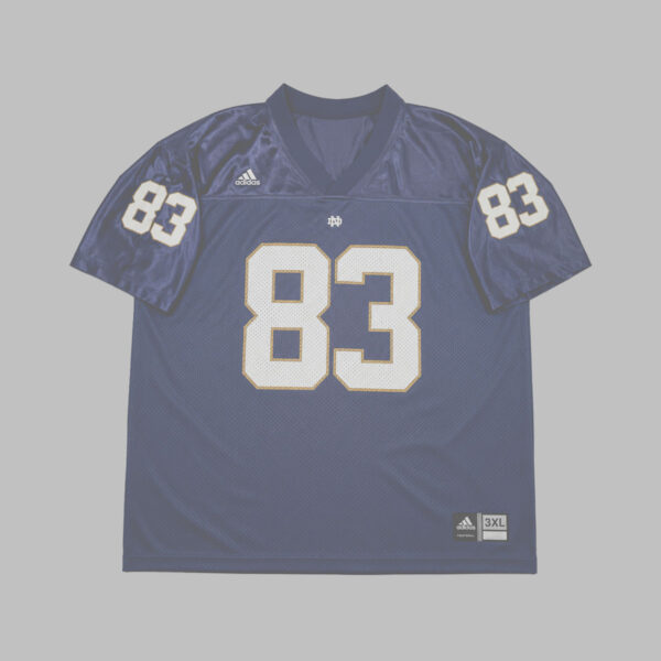 Jersey Notre Dame Fighting Irish #83 Adidas Azul Marino 3XL