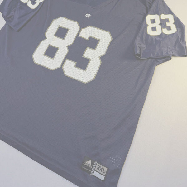 Jersey Notre Dame Fighting Irish #83 Adidas Azul Marino 3XL