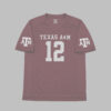 Jersey Texas A&M Aggies #12 12th Man Hanes Jersey Texas A&M Aggies #12 12th Man Hanes Granate