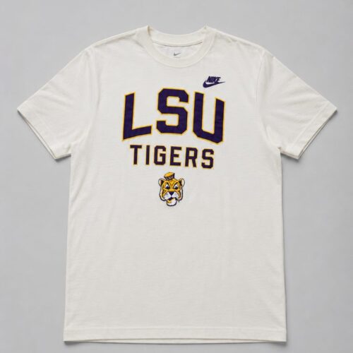 LSU-TEE-M-001 Playera Nike LSU Tigers Vintage Hueso