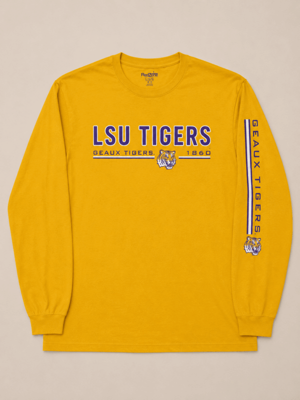 Playera Manga Larga LSU Tigers Geaux Tigers 1860 RedZone