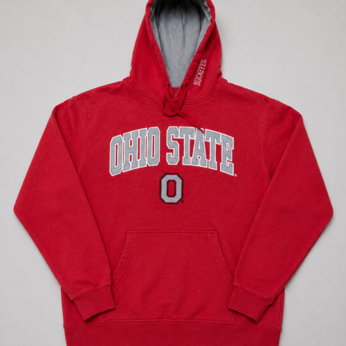 Sudadera con Capucha Ohio State Buckeyes Roja - Talla S (Importado USA)