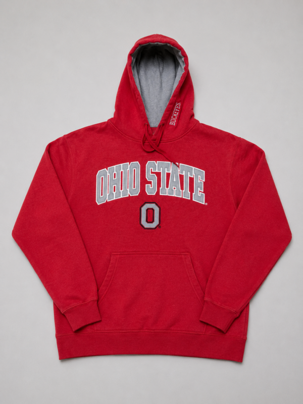 Sudadera con Capucha Ohio State Buckeyes Roja - Talla S (Importado USA)