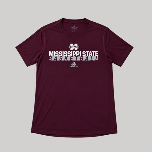 Playera Mississippi State Bulldogs Basketball adidas Vino - Talla S (Importado USA)