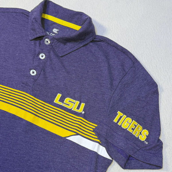 Playera Polo LSU Tigers Morada - Talla S (Importado USA)