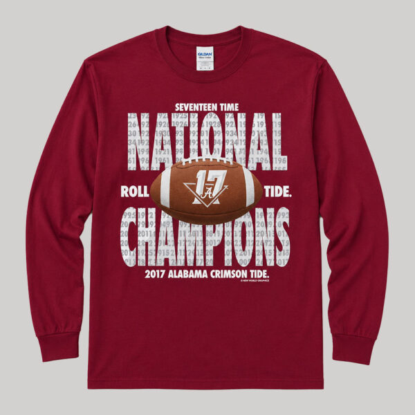 Sudadera Alabama Crimson Tide 2017 National Champions Rojo - Talla M