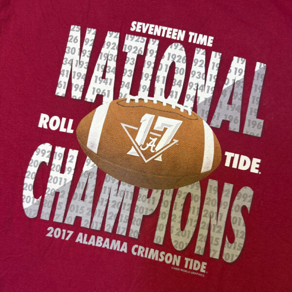 Sudadera Alabama Crimson Tide 2017 National Champions Rojo - Talla M