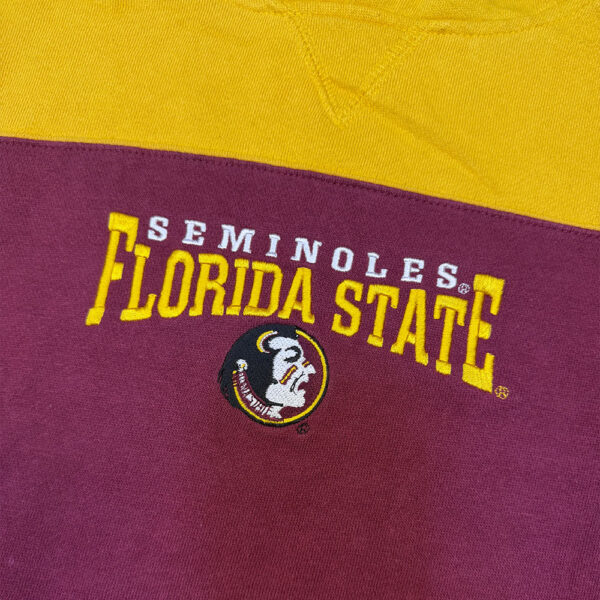 Sudadera con Capucha Florida State Seminoles Vino y Amarilla1 Sudadera con Capucha Florida State Seminoles Vino y Amarilla - Talla S (Importado USA)