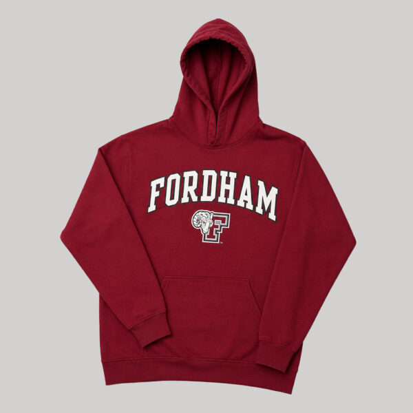Sudadera con Capucha Fordham Rams Vino - Talla S (Importado USA)