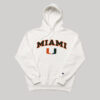 Sudadera con Capucha Miami Hurricanes Champion Blanca Sudadera con Capucha Miami Hurricanes Champion Blanca - Talla S (Importado USA)