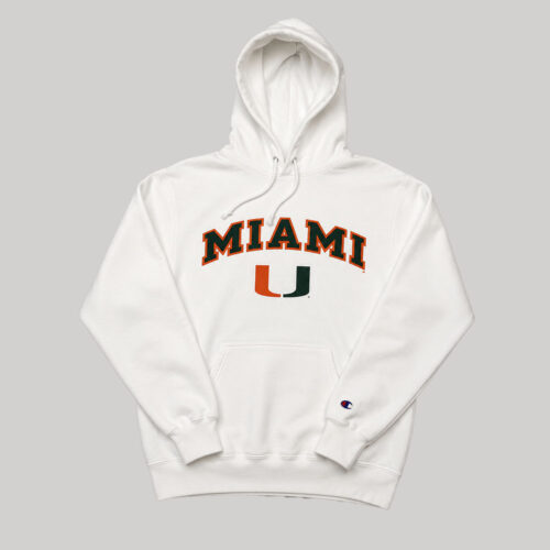Sudadera con Capucha Miami Hurricanes Champion Blanca Sudadera con Capucha Miami Hurricanes Champion Blanca - Talla S (Importado USA)