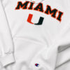 Sudadera con Capucha Miami Hurricanes Champion Blanca 1 Sudadera con Capucha Miami Hurricanes Champion Blanca - Talla S (Importado USA)