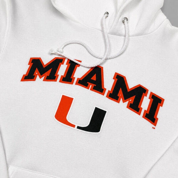 Sudadera con Capucha Miami Hurricanes Champion Blanca 2 Sudadera con Capucha Miami Hurricanes Champion Blanca - Talla S (Importado USA)