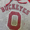 Sudadera con Capucha Ohio State Buckeyes Raglan Gris y Roja1 Sudadera con Capucha Ohio State Buckeyes Raglan Gris y Roja - Talla S (Importado USA)