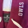 Sudadera con Capucha y Cierre Temple Owls Vino - Talla S (Importado USA)