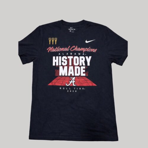 ala-m-01-1 Playera NCAA Alabama Crimson Tide National Champions 2020 Nike - Talla M (Importado USA)