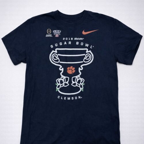 Playera NCAA Clemson Tigers Sugar Bowl 2018 Nike - Talla M (Importado USA)